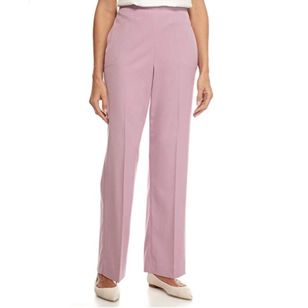 Alfred Dunner Classic Short Length Pink Corduroy Pants Size 24W